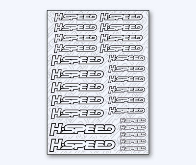 H-SPEED Sticker weiß/weiß