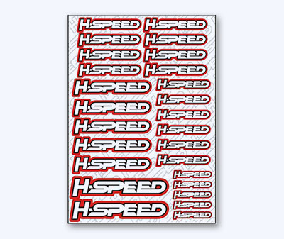 H-SPEED Sticker weiß/pink