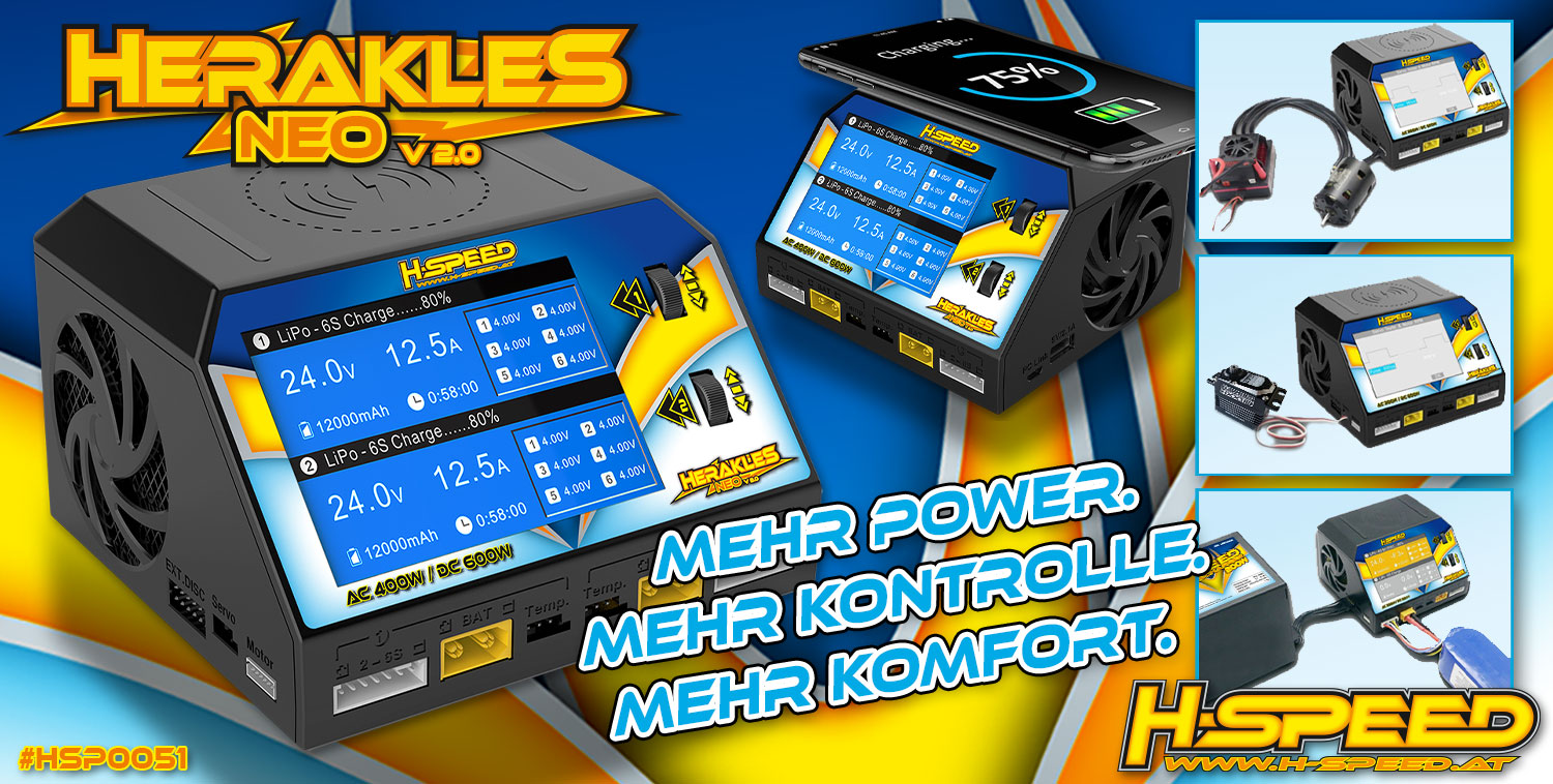 H-SPEED HERAKLES NEO V2.0 Dual-Ladegerät