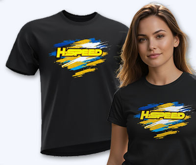 H-SPEED T-Shirt mit Logo
