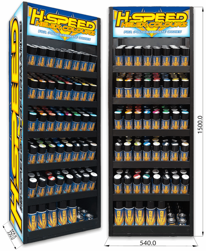 HSPS900 H-SPEED Helex Colourz Lexanspray Farbständer