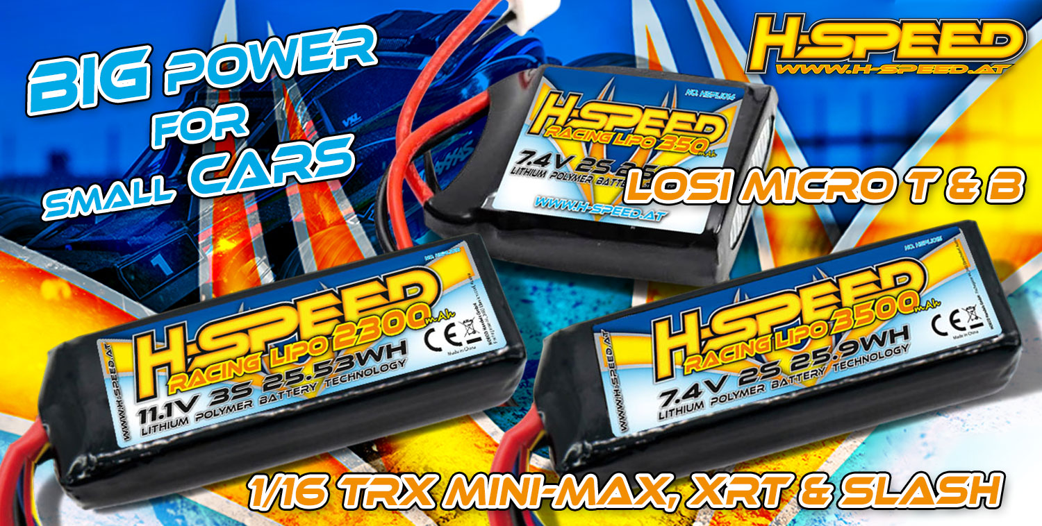 H-SPEED LiPos for Mini & Micro Models