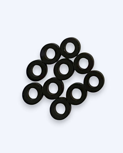 Alu Unterlgescheibe 2mm schwarz (10)