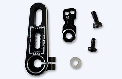 H-SPEED Servohorn 25T 7075-T6 Alu, verstellbar