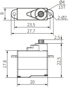 HSX028 Digital Servo Spezifikationen